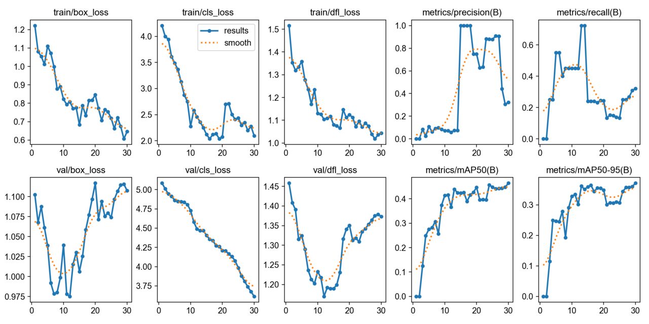 Defect Detection Training Curves